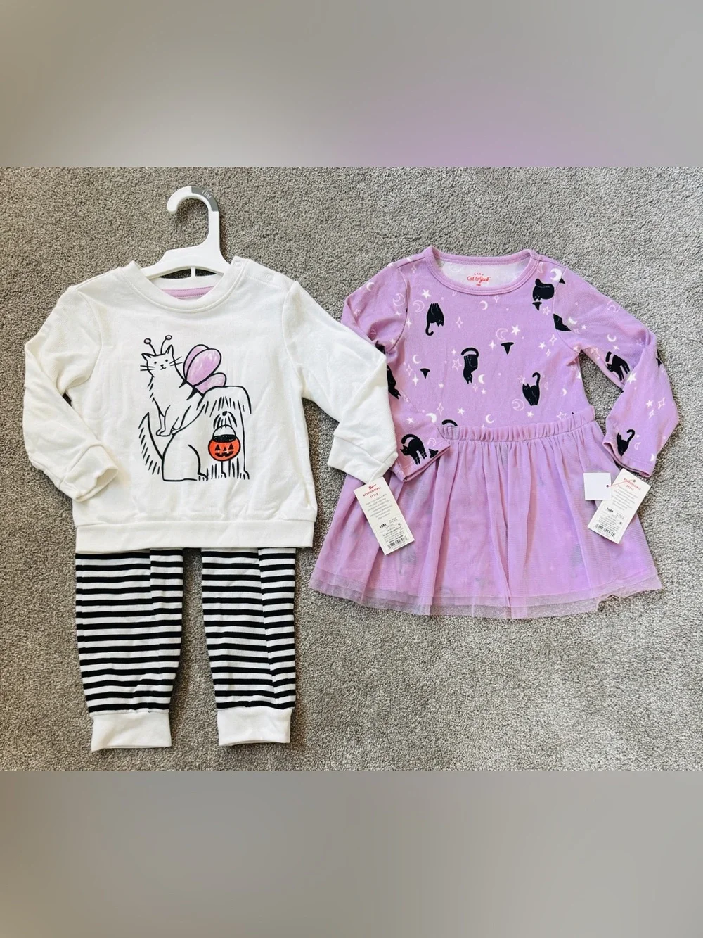 Halloween.  New with tags size 18M dress & outfit.